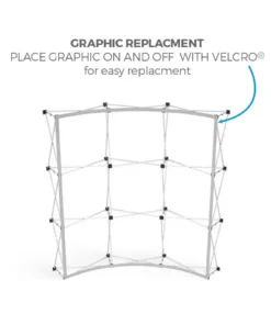 FabTex 2 Double Frame Popup Display frame velcro