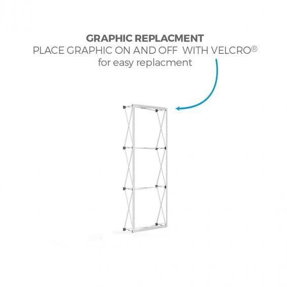 FabTex 2 Double Frame Popup Display of13f frame velcro