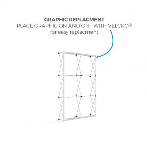 FabTex 2 Double Frame Popup Display of23f frame velcro