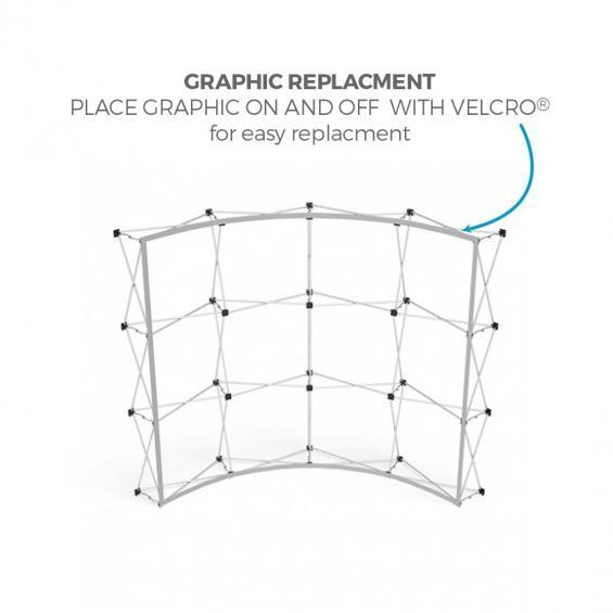 FabTex 2 Double Frame Popup Display of43c frame velcro