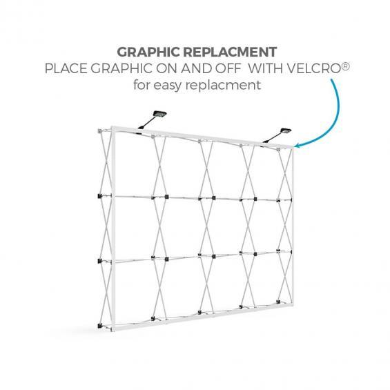 FabTex 2 Double Frame Popup Display of43f frame velcro