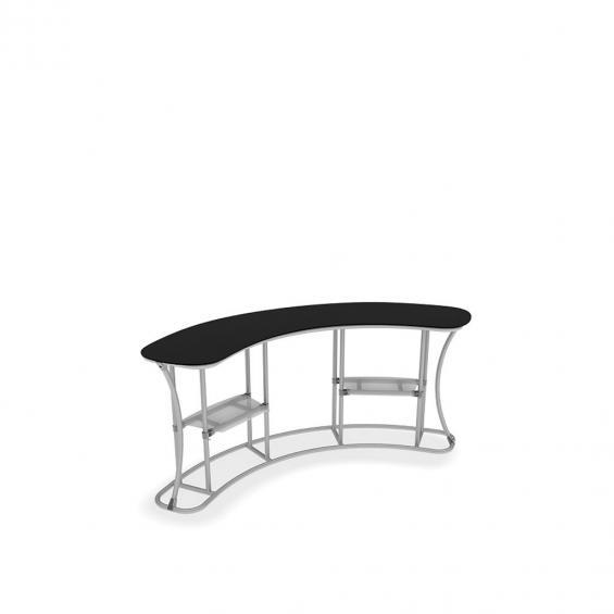 FabTex Infodesk counter frame 3 curved concave