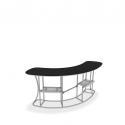 FabTex Infodesk counter frame 3 curved convex