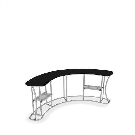 FabTex Infodesk counter frame 4 curved concave