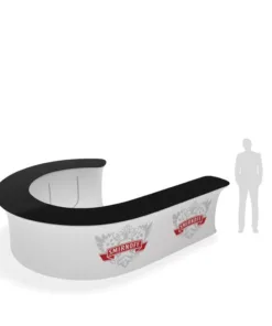 FabTex infodesk counter trade show event information desk 12j a man