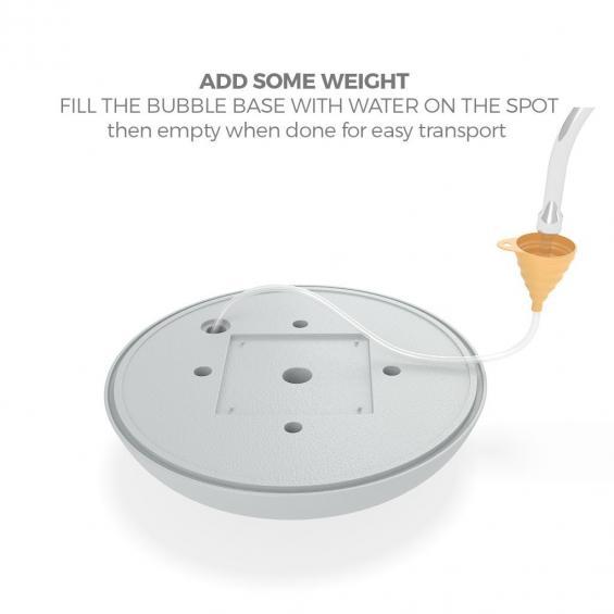 FabTex display bubble base water fill b