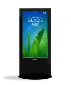 iD blade pro digital signage kiosk 4k 58 b