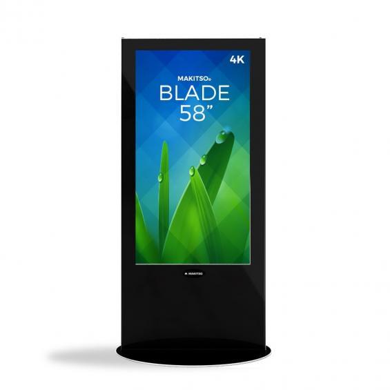 iD blade pro digital signage kiosk 4k 58 b