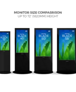 iD blade pro digital signage kiosk 4k sizes b 1