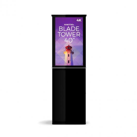 iD blade tower digital signage kiosk 4k 40 b