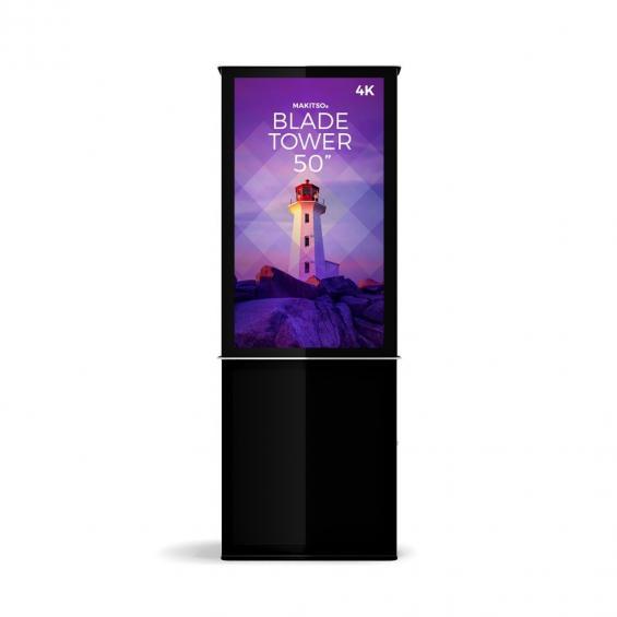 iD blade tower digital signage kiosk 4k 50 b