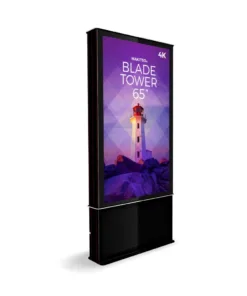 iD blade tower digital signage kiosk 4k 65 2