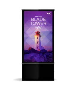 iD blade tower digital signage kiosk 4k 65 b