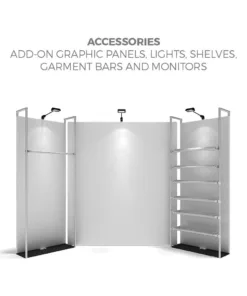 FabTex Retail merchandiser pop up store display accessories