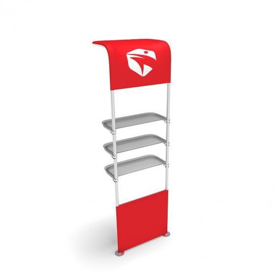 FabTex waterfall display shelving wfa 2b