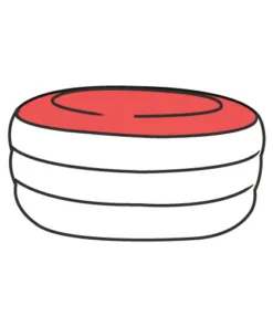 oval table red