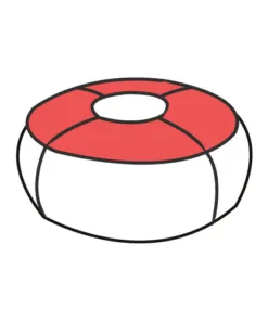 pouf red