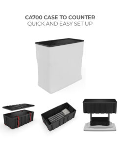 CA700 case counter exhibit event set up