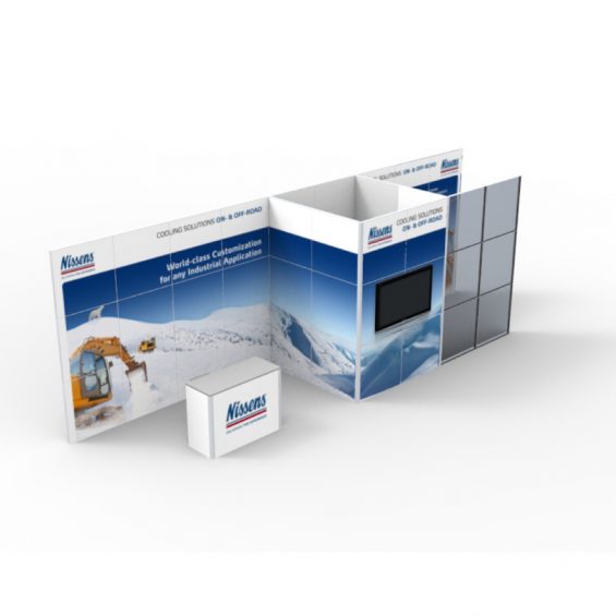 Clever Frame Modular Exhibition Display Stand 1