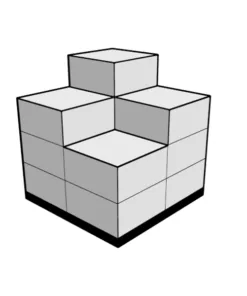 Expo Display 11 Cubes 4 Floors 4 Covers and 4 Clips