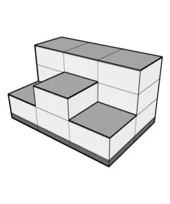 Expo Display 13 Cubes 6 Floors 6 Covers and 7 Clips