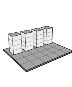 Expo Display 16 Cubes 34 Floors 34 Covers and 49 Clips
