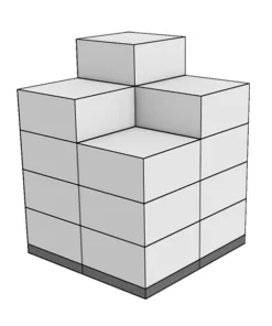 Expo Display 16 Cubes 4 Floors 4 Covers and 4 Clips
