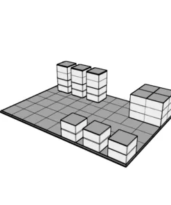 Expo Display 30 Cubes 64 Floors 64 Covers and 93 Clips