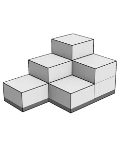 Fashion Display 9 Cubes 5 Covers 5 Floors and 5 Clips