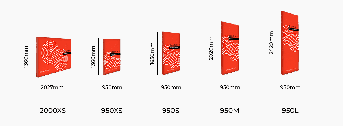 Lumin8 Infinity Banner Dimensions