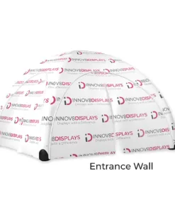 Entrance wall fully branded