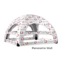 Panorama wall fully branded