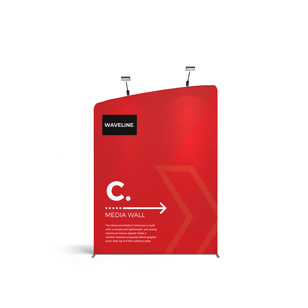 waveline media tension fabric display walls C R