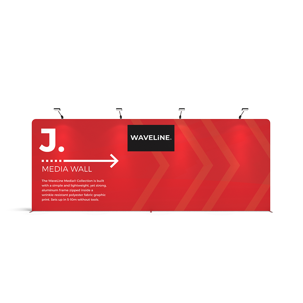 waveline media tension fabric display walls J