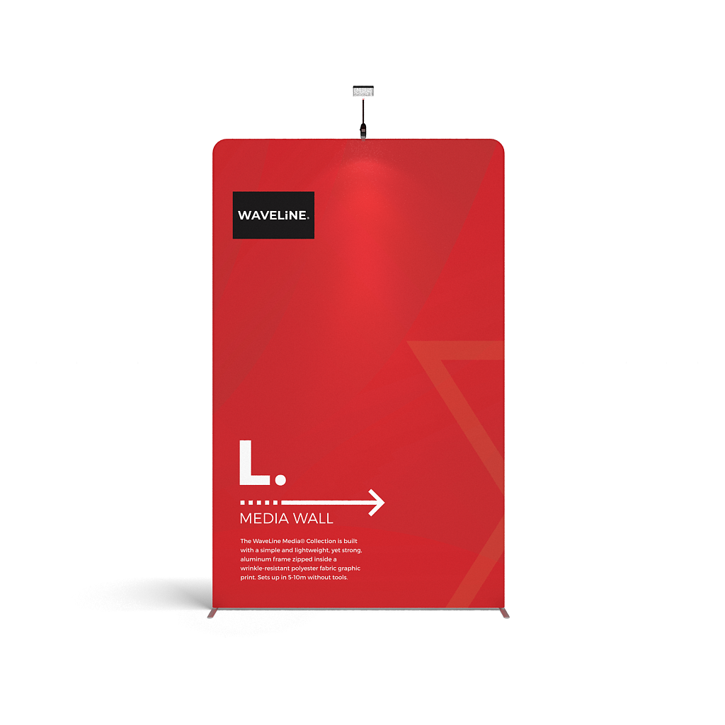waveline media tension fabric display walls L