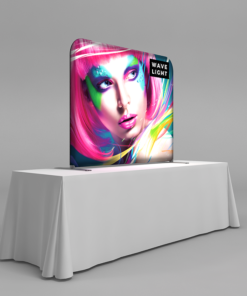 Waveline® | Fabric Backlit Table Top Display