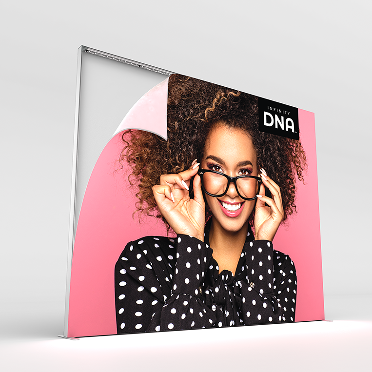 Infinity DNA L e seg light box display wall