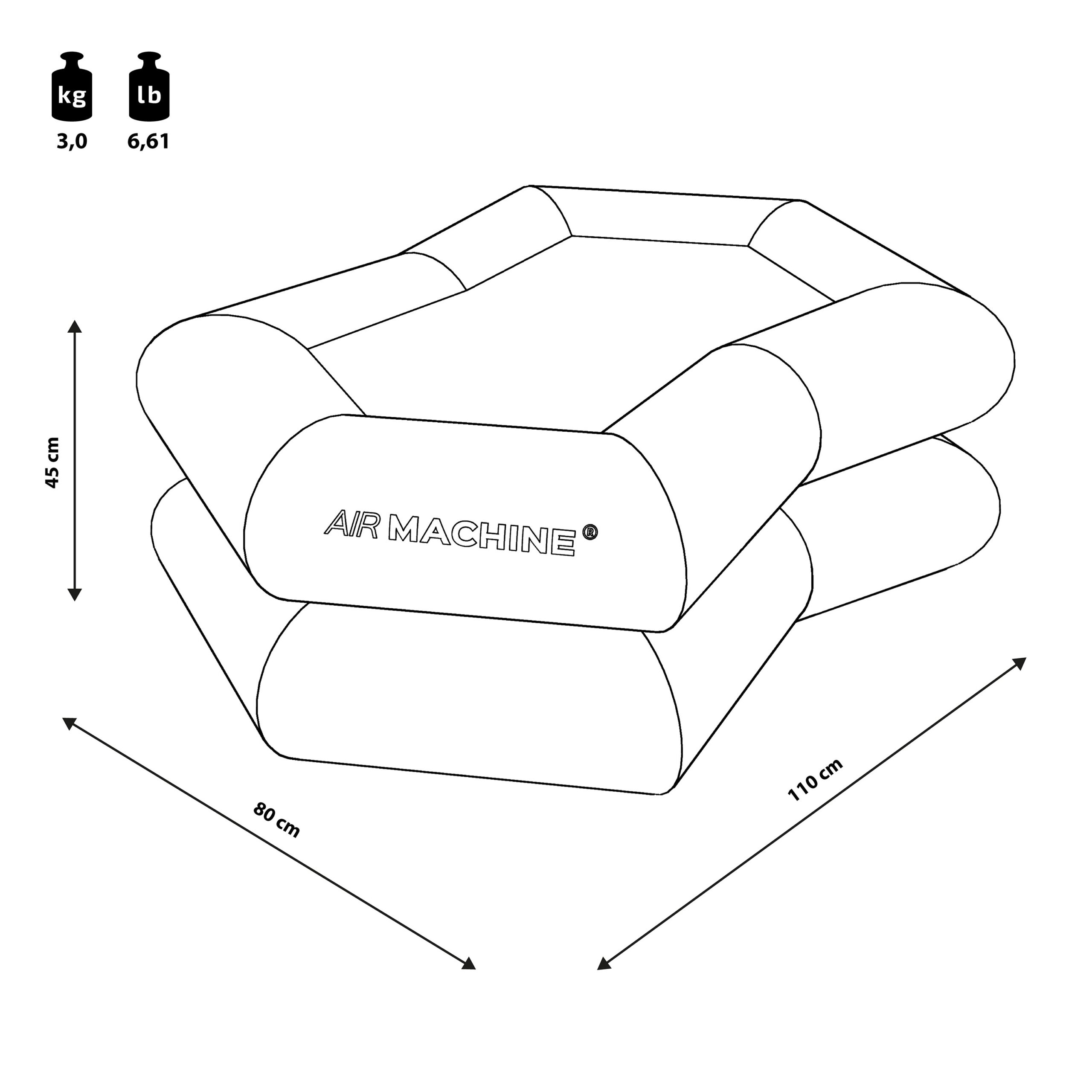chill furnitures table dimmensions